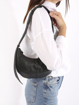 Small Crossbody Bag Sosoomao Leather Etrier Black sosoomao ECSO057S-vue-porte