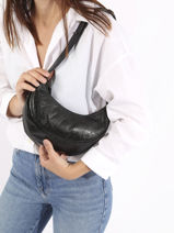 Small Crossbody Bag Sosoomao Leather Etrier Black sosoomao ECSO057S-vue-porte