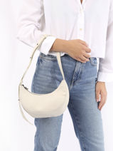 Small Crossbody Bag Sosoomao Leather Etrier White sosoomao ECSO057S-vue-porte