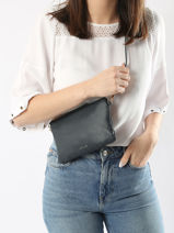 Crossbody Bag Tradition Cuir Etrier Blue tradition ETRA0141-vue-porte