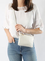 Crossbody Bag Tradition Cuir Etrier White tradition ETRA0141-vue-porte