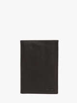 Leather Wallet Oil Etrier Black oil EOIL442