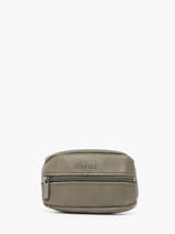 Leather Coin Purse Oil Etrier Green oil EOIL043