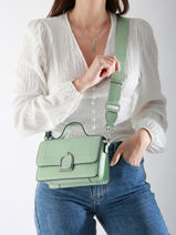 Small Leather Altesse Crossbody Bag Etrier Green altesse EALT048S-vue-porte