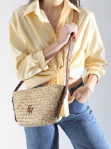 Shoulder Bag Shetland Etrier Brown shetland ESHE168S-vue-porte