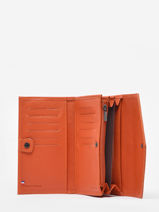 Porte Monnaie Madras Cuir Etrier Orange madras EMAD701-vue-porte